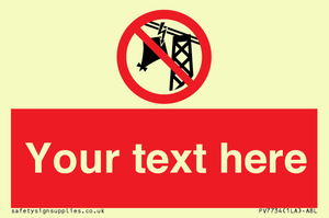 Custom prohibition do not fly kites near overhead electrical power lines